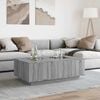 vidaXL Coffee Table with Infinity LED Grey Sonoma 116x69x40 cm