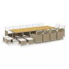 vidaXL Garden Dining Set | Beige, Brown