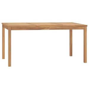 vidaXL Dining Table | Warm brown | Solid Teak Wood | Large | Durable