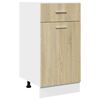 vidaXL 8 Piece Kitchen Cabinet Set Lyon Sonoma Oak Engineered Wood