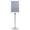 vidaXL Poster Stands 2 pcs Silver 45 x 33 x 88 cm Aluminium alloy