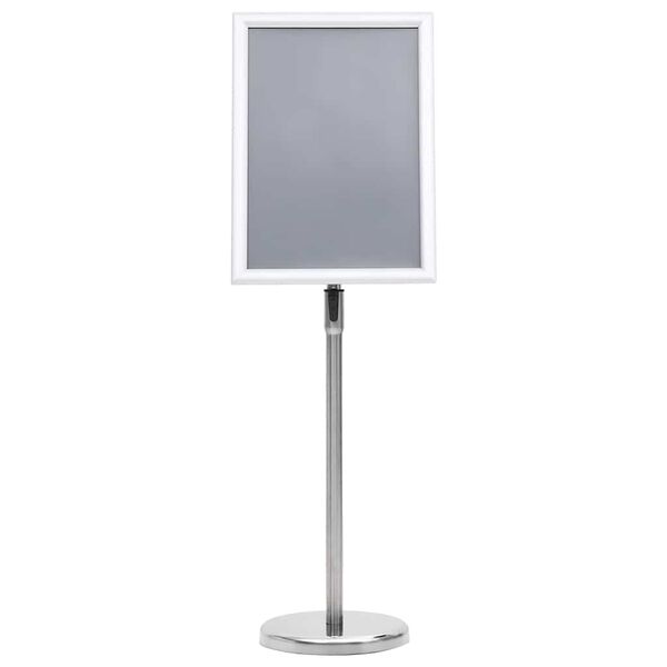 vidaXL Poster Stands 2 pcs Silver 45 x 33 x 88 cm Aluminium alloy