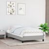 vidaXL Bed Frame without Mattress Light Grey 90x190 cm Single Single Fabric