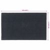 vidaXL Door Mat Dark Grey 90x150 cm Tufted Coir