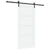 vidaXL Sliding Door 93 x 202 cm Engineered Wood White and Black