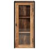 vidaXL Bathroom Wall Cabinet 40x30x90 cm Solid Wood Acacia and Iron