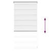 vidaXL Zebra blind 40.9x100 cm Fabric Width 36.7 cm white