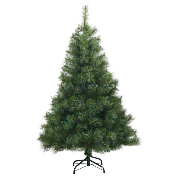 vidaXL Artificial Christmas Tree with 150 LEDs Green 150 cm PE and PVC