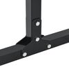 vidaXL Dip Stations 2 pcs Black 109 x 90 x 105 cm Powder-coated steel
