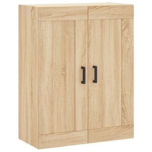 vidaXL Wall Mounted Cabinet Sonoma Oak 69.5x34x90 cm Engineered Wood