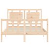 vidaXL Bed Frame without Mattress 140x200 cm Solid Wood Pine