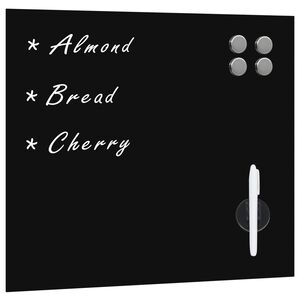 vidaXL Wall Mounted Magnetic Board Glass 40x40 cm