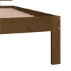 vidaXL Bed Frame without Mattress Honey Brown Solid Wood Pine 90x200cm