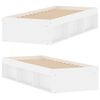 vidaXL Bed Frame without Mattress White 75x190 cm Small Single Small Single