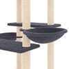 vidaXL Cat Tree with Sisal Scratching Posts Dark Grey 133 cm
