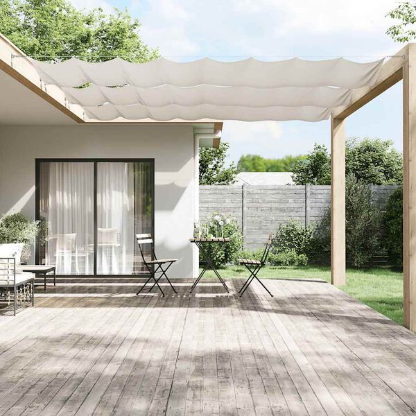 vidaXL Vertical Awning White 140x600 cm Oxford Fabric