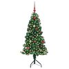 vidaXL Corner Artificial Christmas Tree Green 150 cm PVC and Metal
