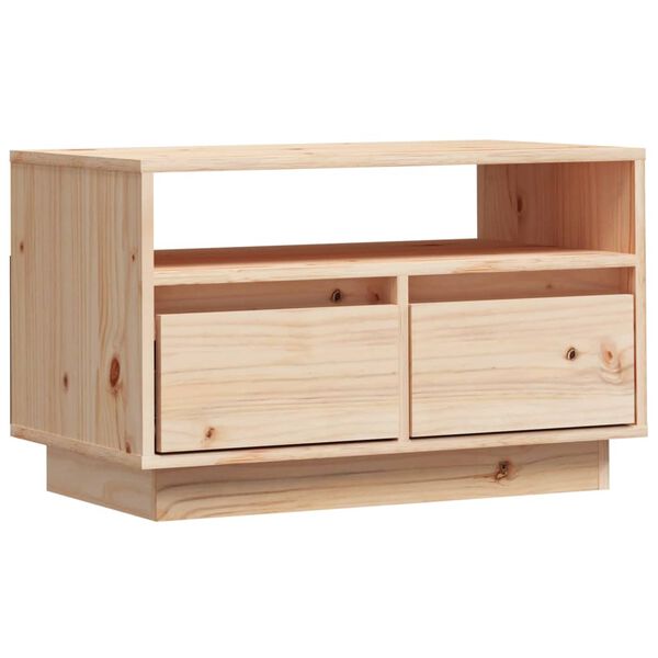 vidaXL TV Cabinet 60x35x37 cm Solid Wood Pine