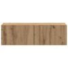 vidaXL 4 Piece TV Cabinet Set Wall-mounted Artisan Oak Engineered Wood