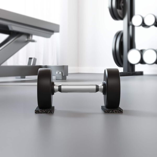 vidaXL Rubber Roller Black 2000 x 10 x 0.8 cm Rubber