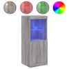 vidaXL Sideboard with LED Lights Grey Sonoma 41x37x100 cm