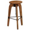 vidaXL Bar Chairs 2 pcs Solid Acacia Wood