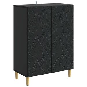 vidaXL Sideboard Black 66 x 34.5 x 90 cm Engineered Wood