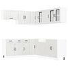 vidaXL 11 Piece Kitchen Cabinet Set "Lucca" Gloss White Engineered Wood