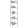 vidaXL Bookshelf 5-Tier Grey Sonoma 35x30x174 cm Engineered Wood