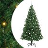 vidaXL Artificial Christmas Tree with 300 LEDs with Stand Green 240 cm