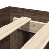 vidaXL Bed Frame without Mattress Brown Oak 160x200 cm Engineered Wood