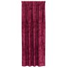 vidaXL Velvet Curtains 2 pcs Wine red 225 x 140 cm Velvet