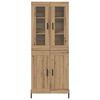 vidaXL Highboard Artisan Oak 69.5 x 34 x 180 cm Engineered Wood