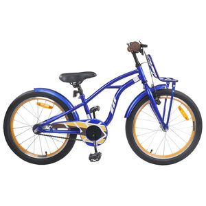 vidaXL Kids Bike 18 Inches for 5-7 Years Old Dark Blue