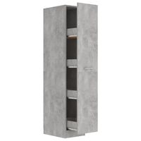 vidaXL Apothecary Cabinet Concrete Grey 30x42.5x150 cm Engineered Wood
