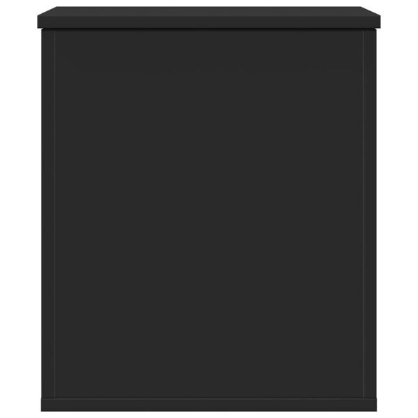 vidaXL Storage Box Black 40x42x46 cm Engineered Wood