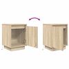 vidaXL Bedside Cabinets with LED Lights&nbsp;2 pcs Sonoma Oak 38x34x50 cm