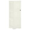 vidaXL Plastic Cabinet 40x43x125 cm Wood Design Vanilla Ice