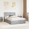 vidaXL Bed Frame Concrete Grey 160 x 200 cm Engineered Wood