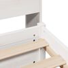 vidaXL Bookcase Bed without Mattress White 75x190cm Small Single Solid Wood Pine