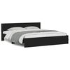 vidaXL Bed Frame with LED without Mattress Black 200x200 cm