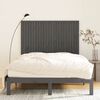 vidaXL Wall Headboard Grey 146.5x3x110 cm Solid Wood Pine