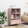 vidaXL Highboard&nbsp;Pink 68x39x103.5 cm Steel