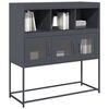 vidaXL Sideboard Anthracite 100.5x39x107 cm Cold-rolled Steel