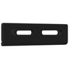 vidaXL Corner Bracket 2 pcs Black 138.5 x 50.5 x 16 mm Iron