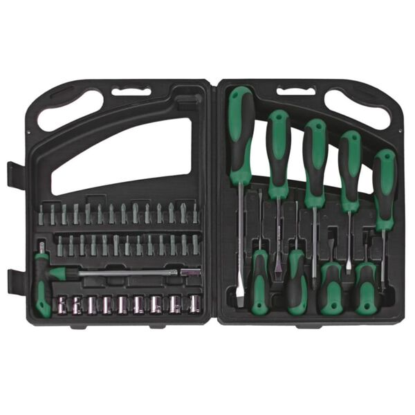 Br&uuml;der Mannesmann 47 Piece Screwdriver and Socket Bit Set 11247