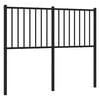 vidaXL Metal Headboard Black 120 cm