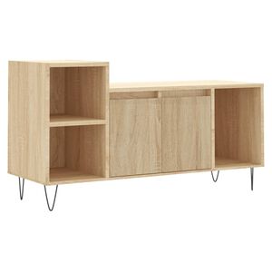 vidaXL TV Cabinet Sonoma Oak 100x35x55 cm Engineered Wood