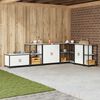 vidaXL Kitchen Storage with Shelf White 90 x 50 x 53 cm Steel