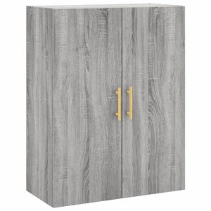 vidaXL Wall Mounted Cabinet Grey Sonoma 69.5x34x90 cm